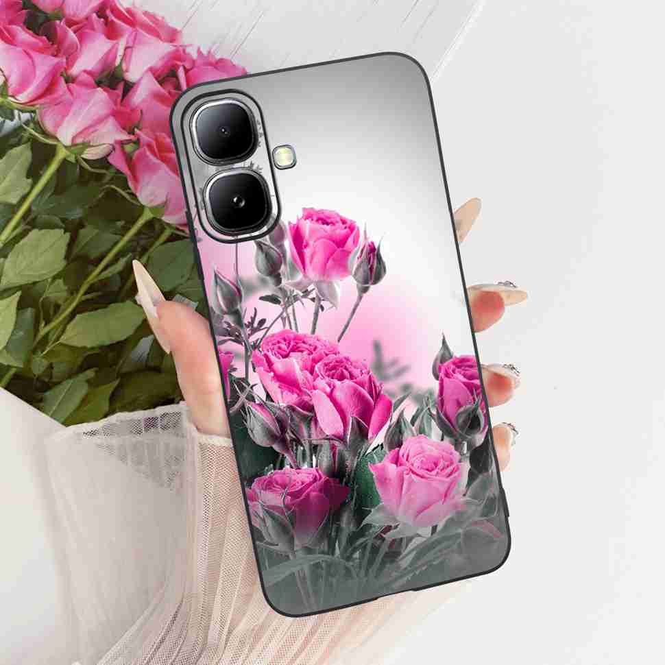 Чехол для Infinix Smart 20 4G X6840 X6840B, Чехол-накладка из ТПУ с рисунком Мультяшный Кот Динозавр, Черный, Для телефона Infinix Smart20 smart 20 4G