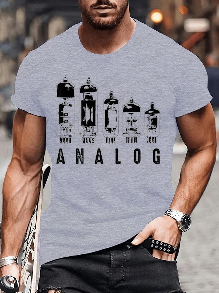 Novelty Analog Vacuum Tubes Funny Electron Valve Lover T Shirts Fashion Streetwear Short Sleeve Birthday Gifts Summer Tshirt