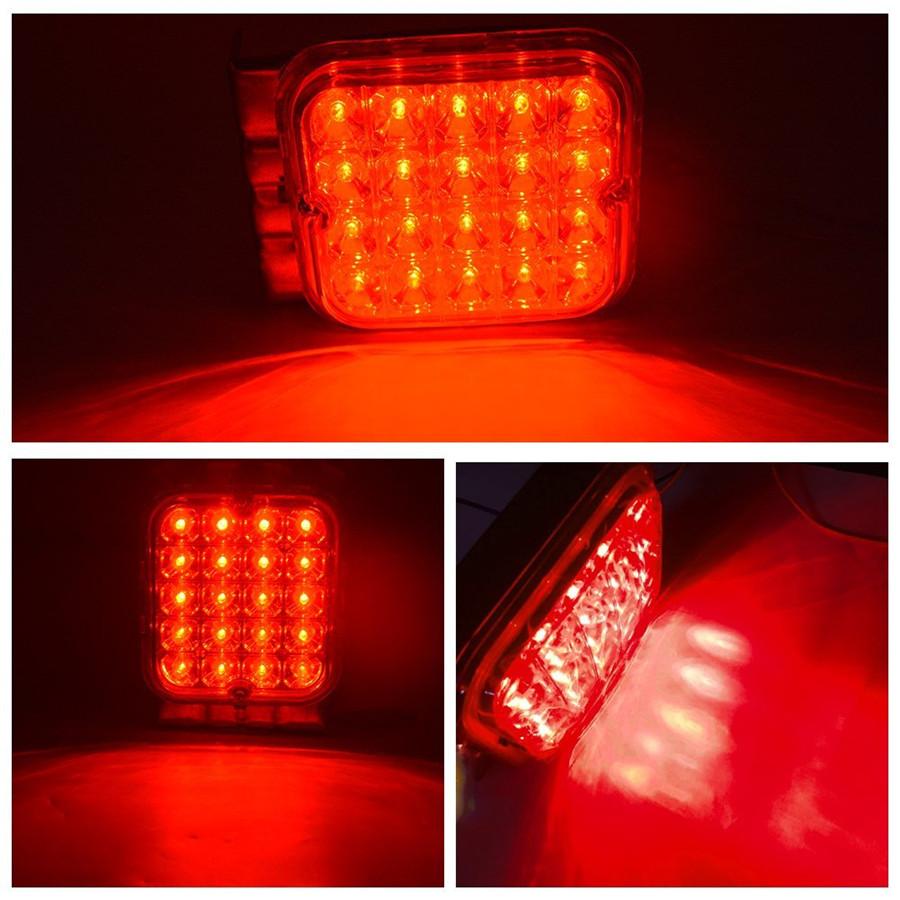 1 пара 4,5" 12 В Автомобиль Лодка Грузовик Кемпер Красный Светодиодный Задний Фонарь Стоп-сигнал Указатель Поворота