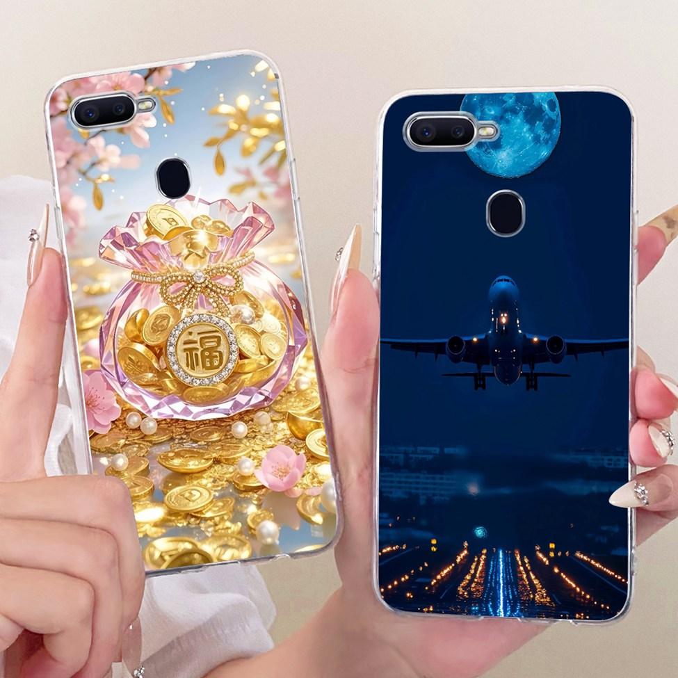 For Oppo F9 Cover For Oppo F9 Pro Case Transparent Cute Kawaii Fashion Butterfly Funny Painted Casing CPH1823 CPH1881 CPH1825