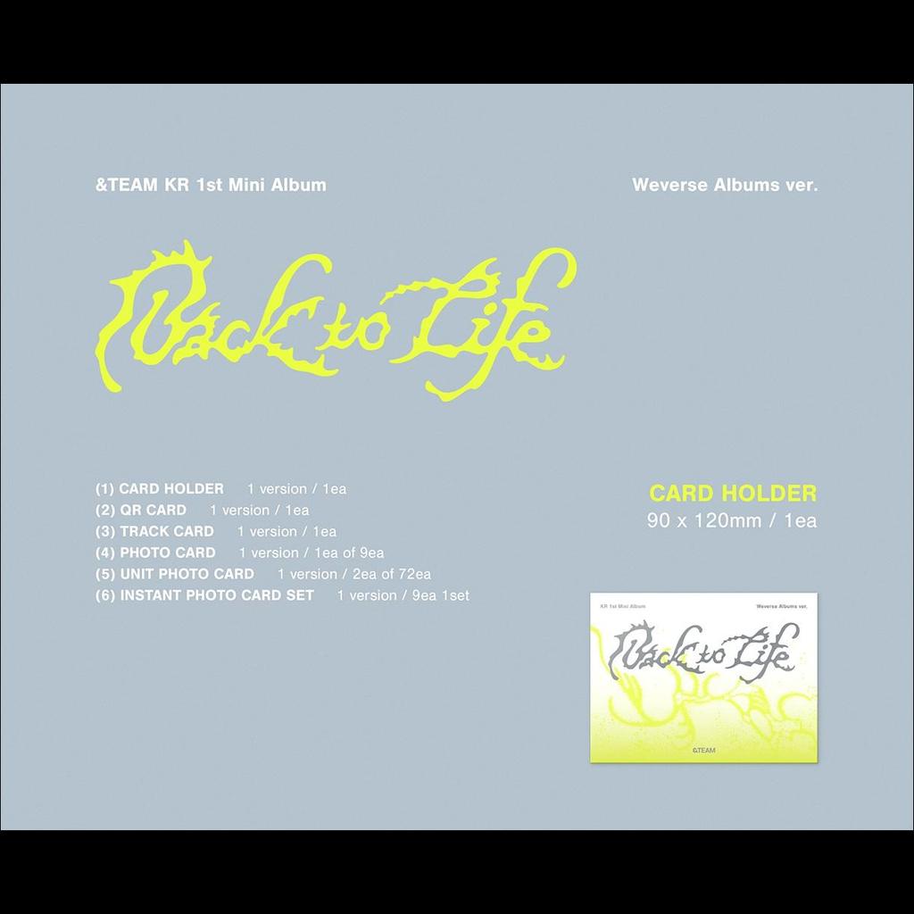 &TEAM - Back to Life Коробка с фотокарточками (Альбомы Weverse вер.) / KR 1-й мини-альбом