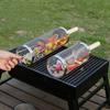 2/3Pcs Set Wire Mesh Rolling Grilling Basket Stainless Steel Barbecue Cage BBQ Basket  Camping