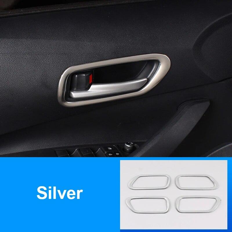 Stainless Car Interior Door Handle Bowl Frame Covers Trim Sticker For Toyota Corolla 2022 E210 12th Accessories