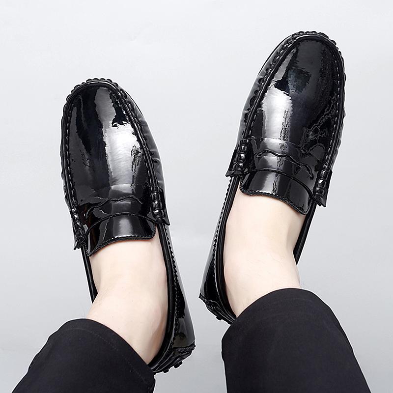 Новые мужские лоферы Yuppie, мужские модельные туфли, повседневная кожаная обувь без шнуровки, мужские кожаные мужские лоферы в британском стиле, большой размер 47