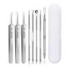 1/3/4/5/8 шт. профессиональный ультратонкий № 5 пинцет для удаления угрей и прыщей для салона красоты, иглы для глубокого очистки, зажим для ухода за кожей лица