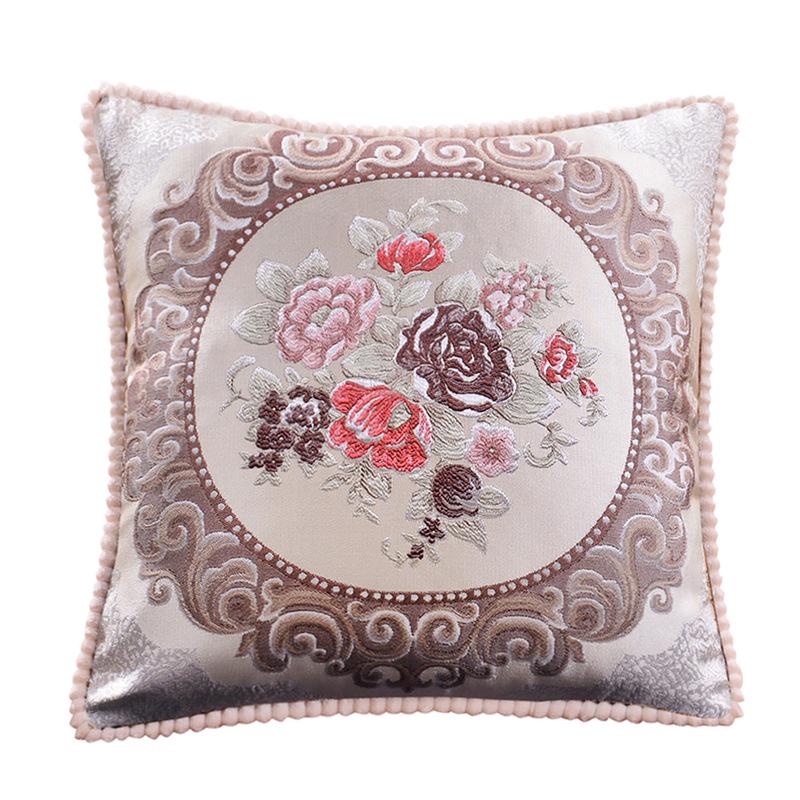 European Jacquard Sofa Pillow Cover for Home or Office