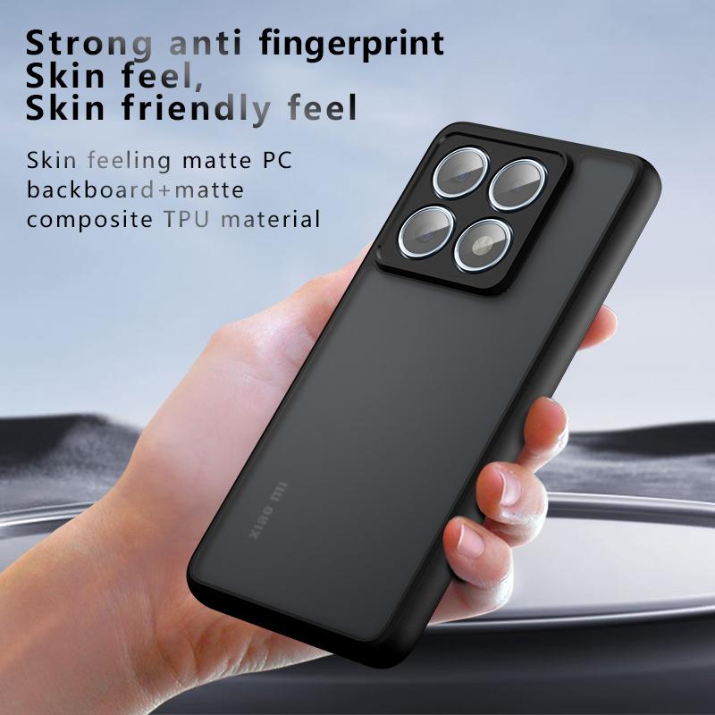 For Xiaomi 14T Case Cover Mi 14T Capas New Shockproof Armor Phone Bumper Back Matte Frosted Transparent For Fundas Xiaomi 14T