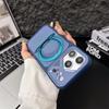 Роскошный магнитный чехол для телефона с вращающимся на 360° кронштейном для iPhone 17 Air 16 15 14 13 12 Pro Max Для Magsafe Металлическая подставка Обложка