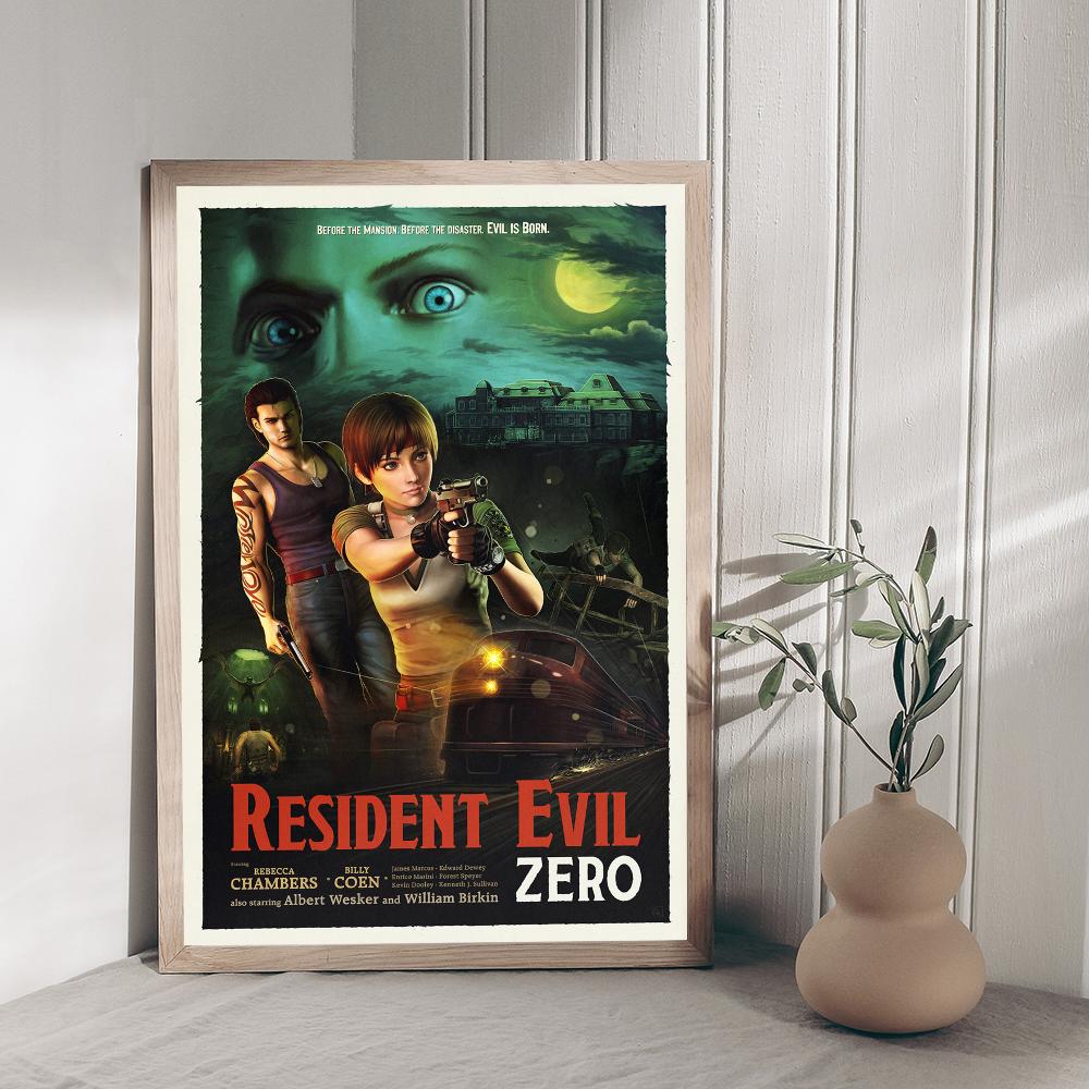 Видеоигра R-Residents-Evil Высококачественные принты и постеры Винтажная комната Бар Кафе Декор Домашний декор