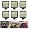48 Вт Квадратный светодиодный рабочий свет 12 В Внедорожный мини-квадрат 16 Световой дополнительный свет Модифицированные фары Прожекторы 2/4/6 шт.