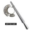 Ring Sizer UK Ring Size Measure UK Measuring Finger Ring Mandrel Measuring Rings Diameters Jewellery Sizing Gauge Set UK Sizes A-Z for Men Women