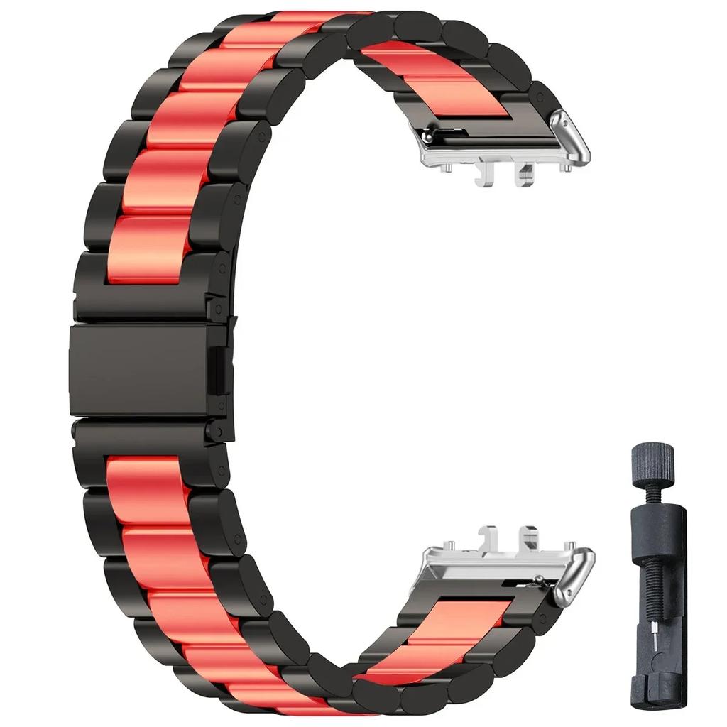 Ремешок из нержавеющей стали для Samsung Galaxy Fit 3, металлический браслет, роскошный деловой ремешок для Samsung Galaxy Fit3 SM-R390, аксессуары