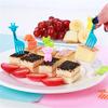 10pcs Animal Cute Fruit Fork Mini Cartoon Kids Snack Cake Dessert Food Pick Toothpick Bento Lunches Party Decor Random Color