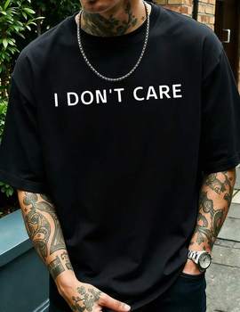 Men's Clothing Slogan Quote Printed Black Tshirt, Casual Crew Neck Summer Top, Unisex Style,