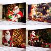 Christmas Print Pattern Tapestry Christmas Room Wall Decor Backdrop Fabric Santa Christmas Tree Party Home Decor Tapestry