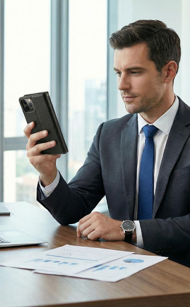 Etui Typu Portfel Do Samsung Galaxy A16 5G / A16 4G - Brązowy Pokrowiec Bluemoon