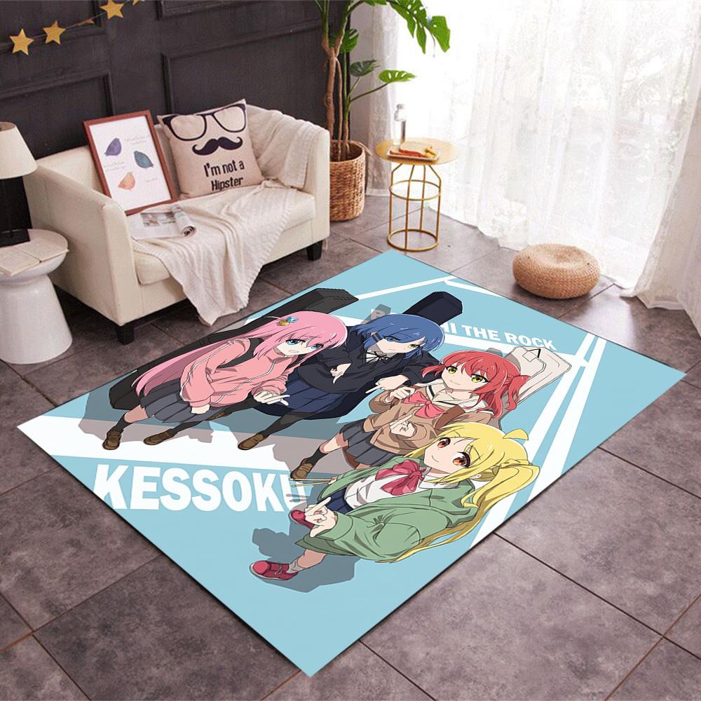 Rock Star Night Carpet Design for Bedrooms Dormitory Playrooms Living Rooms Antislip Carpet Anime Office Decor Gift for Festivals