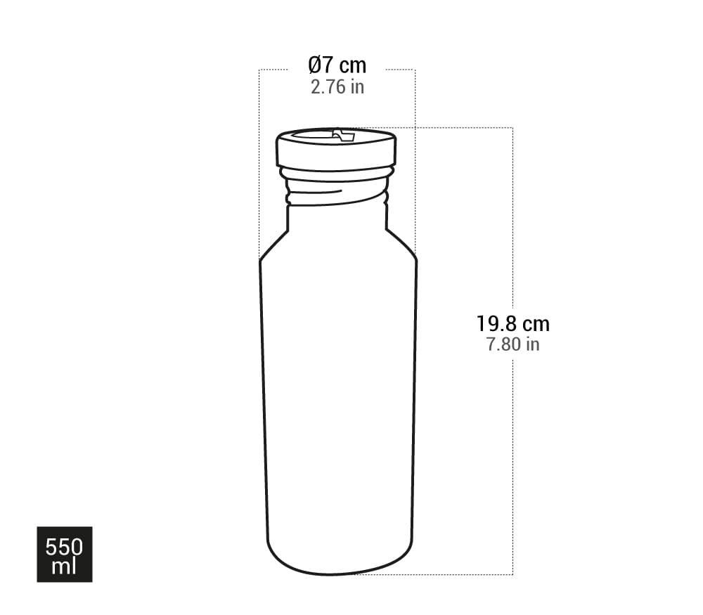 Бутылка из чистого титана 550 мл Ti3031, подлинная кружка, бутылка для отдыха на природе, небьющаяся стильная подарочная бутылка для воды [Keith]