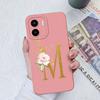 Phone Case For Xiaomi Redmi K60 Pro K60E K50 K40 K30S Ultra Back Cover Luxury Flower Letters Matte Couple Soft Silicone Shockproof For Redmi Bumpers