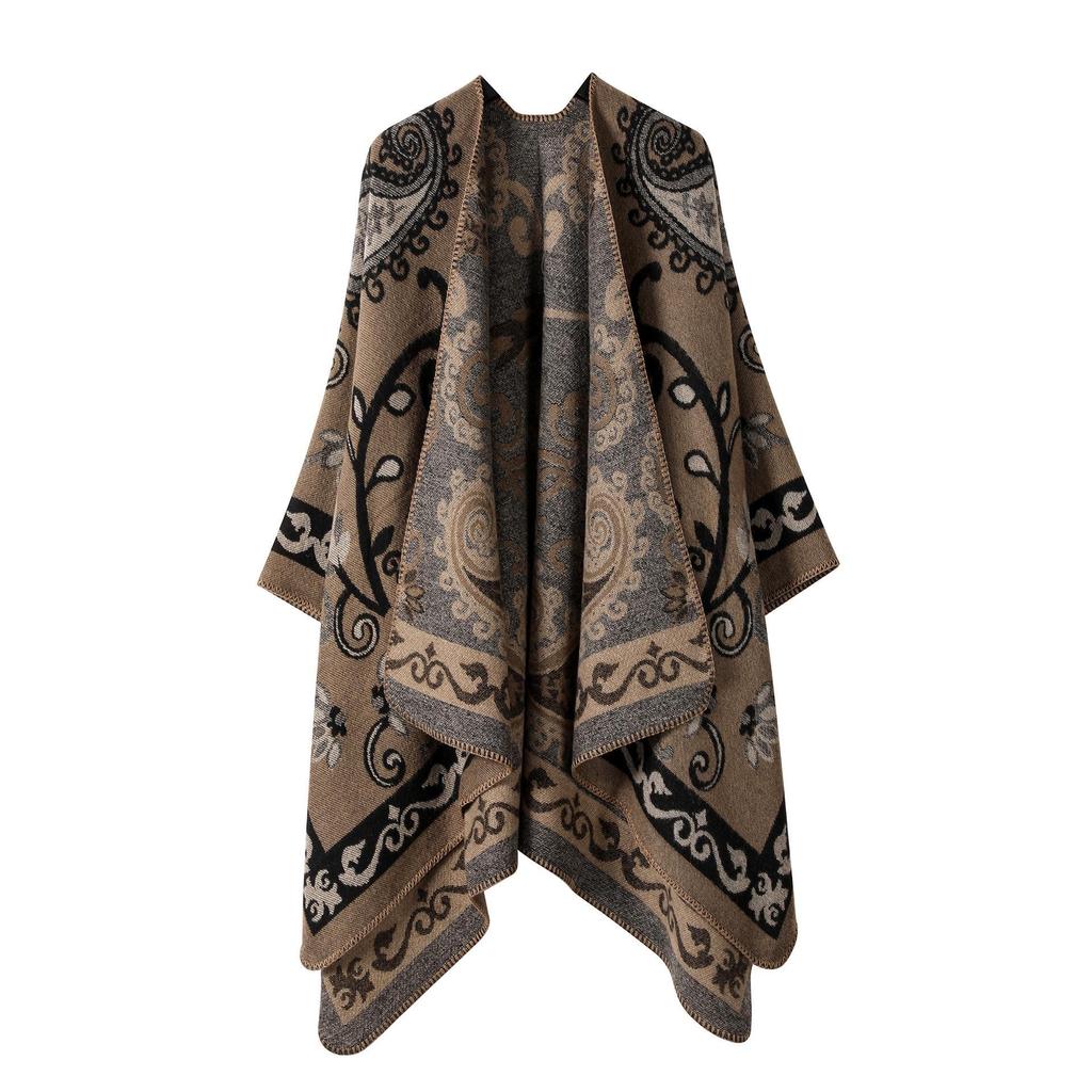 Stylish Ethnic-Style Warm Shawl: Perfect for Travel In Yunnan & Tibet, Summer Imitation Cashmere Scarf for Women
