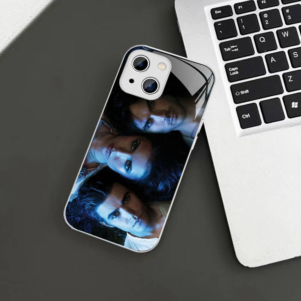 Дневники вампира ТВ Для IPhone 14 13 12 Mini 11 Pro XS Max X XR 14 Plus Закаленное стекло Чехол
