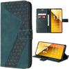 Case for Xiaomi Redmi Note 13 5G - E.F.CONNECTION - PU Leather Wallet Case with Card Slots - Night Green