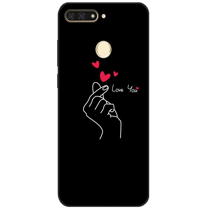 cases for huawei Y6 2018 case 5.7 inch Atu-L21 cover for huawei Y6 Prime 2018 back cover protective soft touch tpu flower rose