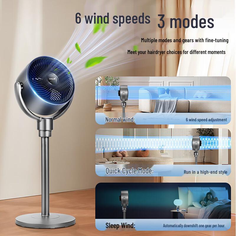 GREE AI Voice-Controlled Air Circulator Fan CN plug (adapter included)