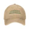 LehUnisex Brothers Summer Internship  Baseball Cap Distressed Washed Risk UnisexageUnisext Headwear Activities Adjustable Fit Cap Hat