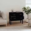 Console Cabinet Black 90x40x78 cm Solid Pine Wood