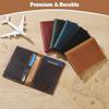 Durable Cowhide Retro Boarding Pass Passport Cover Handmade Crazy Horse Real Leather Card Holder Registration Ticket Organizer Travel Wallet