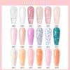 2Pcs Baby Boomer Extension Nail Gel Set UV Builder Ombre Nails Camouflage Quick Extension Gel Extended Nails Art Kits Manicure