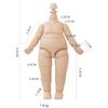 YMY 9.8cm Pear-Shaped Doll Body with YMY 1/12 Scale Cute Fat Action Figure, Light Tan, Suitable for New Year's Gifts, with 1/8 BJD and GSC Doll Heads