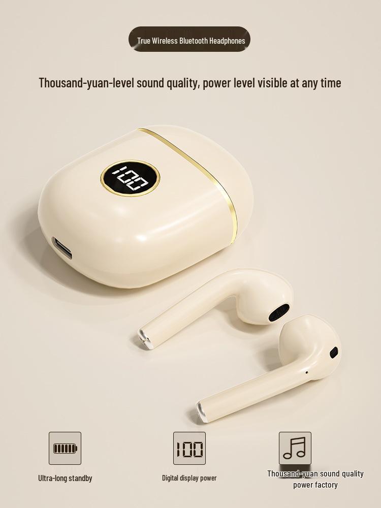 2025 Noise-Cancelling In-Ear Wireless Bluetooth Headphones with Long Battery Life