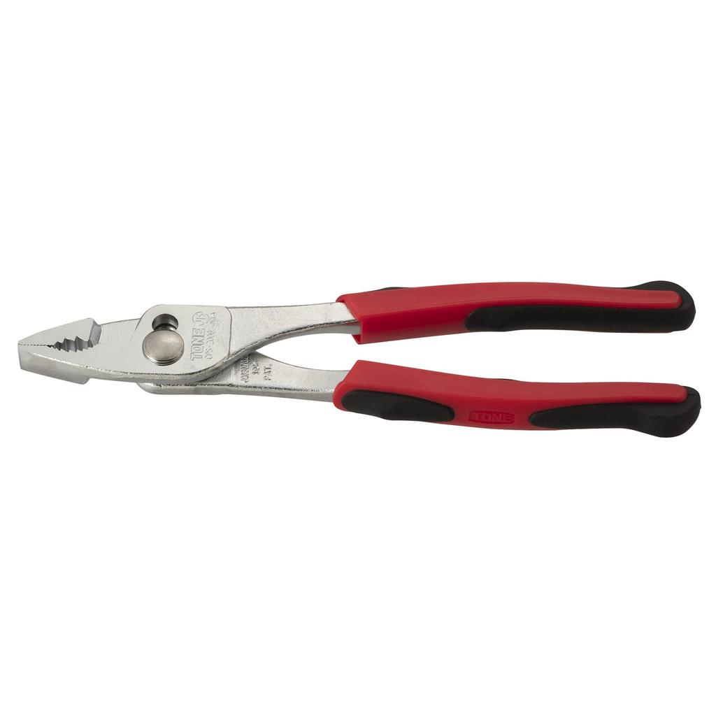 TONE Combination Slim Pliers Grip Red Total Length 216mm (Master Type) CPS-200G