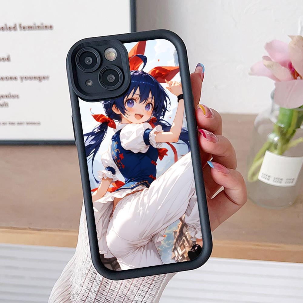 Чехол для телефона Fatal Fury Хотару Футаба для iPhone 17 16 15 14 13 12 11 Air Pro Max Plus Утолщенный ТПУ Цветной Чехол Красивый Чехол