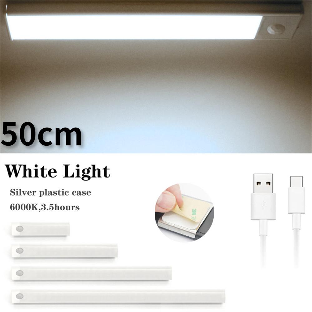 Датчик движения, ночник для шкафа, светодиодное USB-освещение, кухонный шкаф, шкаф, лампа, аккумуляторная магнитная светодиодная лампа