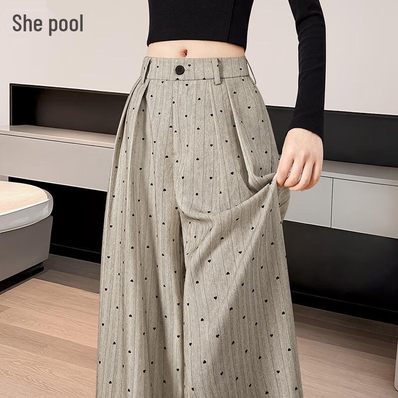 Женские брюки-палаццо из твила с высокой посадкой