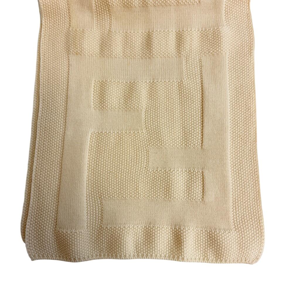 Fendi Шарф из шерсти с логотипом Stall FF, белая шерсть, женский, б/у