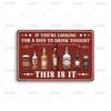 Vintage Metal Tin Sign If Youre Looking For A Sign To Drink Tonight This Is It Poster Metal Signs for Bar Home Wall Decor