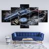 Canvas Printed Modular Poster 5 Panel Weapons Revolver Wall Decorative Pictures Canvas Painting Modern Wall Art Home Decoration No Frame