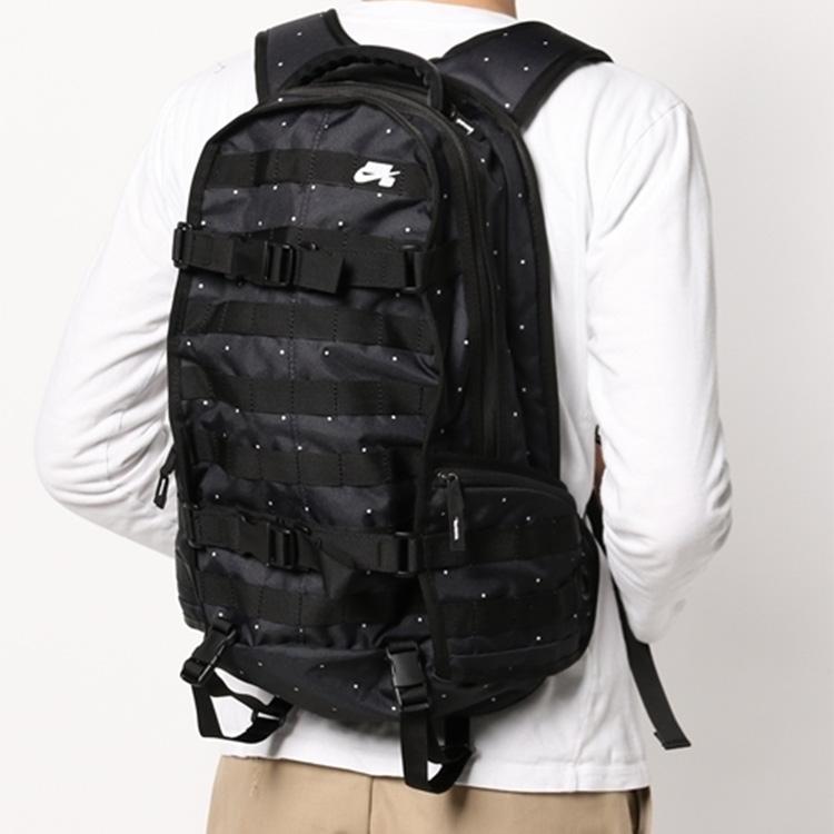 Nike Nylon Backpack Unisex Black Casual BA4592-011