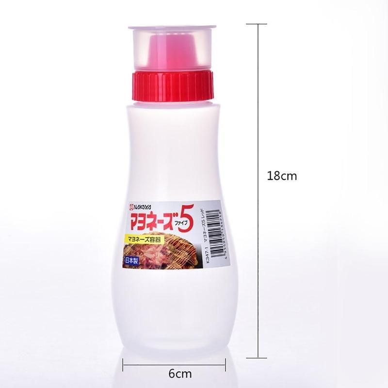 5 Hole Plastic Squeeze Bottle Condiment Dispenser Ketchup Mustard Salad Sauce