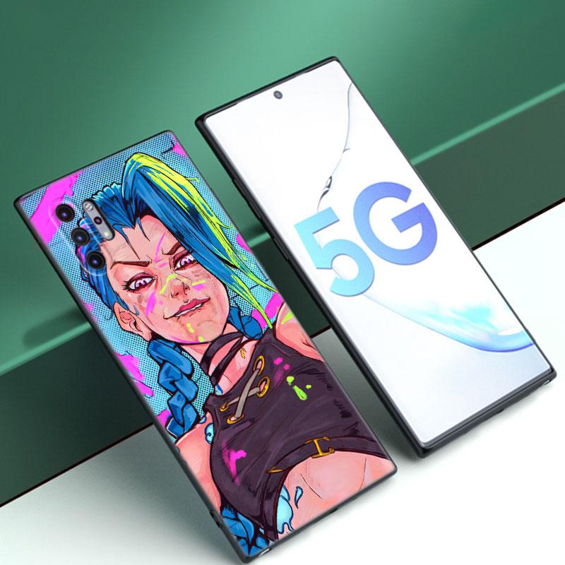 Arcane Jinx Anime Case For Samsung M30 M31 S Note 10 Lite 20 M04 M13 M32 M14 M23 M33 M34 M42 M52 M53 M54 5G M11 M12 M21 M22 M51