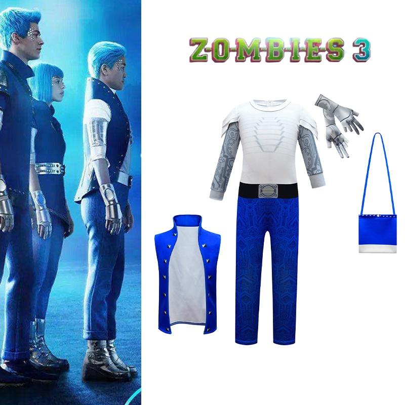 Bright And Durable Zombie 3 Alien Cosplay Costume For Kids Perfect For Halloween And Carnivals