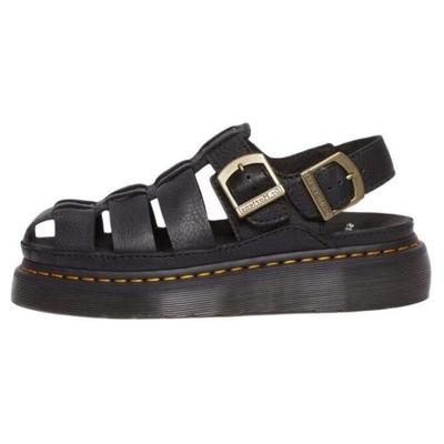 Кожаные Универсальные Удобные Римские Сандалии Женские Сандалии Черные 31524001