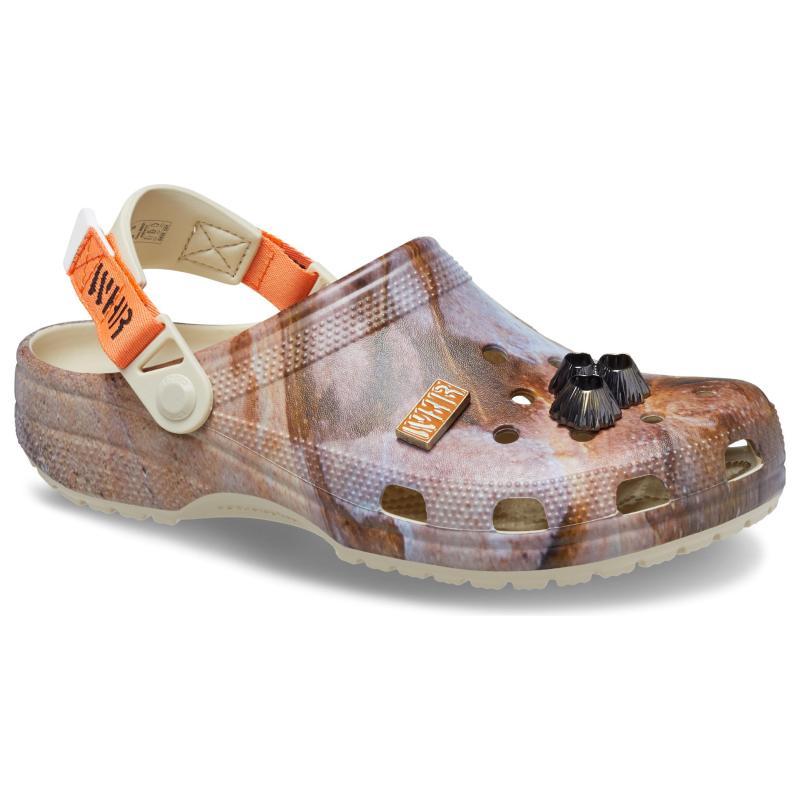 WHR x Crocs Classic Clog EVA Износостойкие Нескользящие Спортивные Сандалии, Унисекс Коричневые, Фиолетовые и Оранжевые