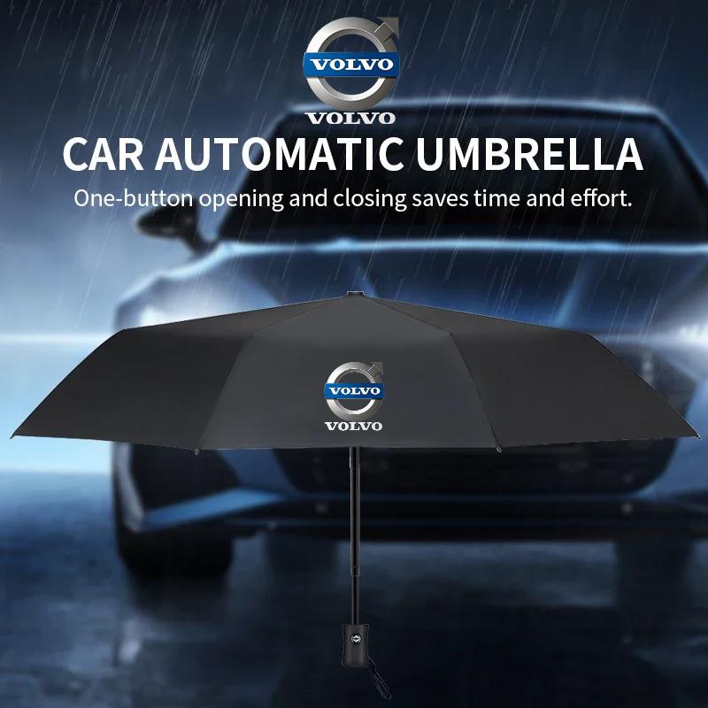 Windproof Double Layer Resistant Umbrella Fully Automatic Rain For Volvo XC60 V40 V50 V60 S60 XC90 XC40 S40 XC70 C30 C70 C40 S70