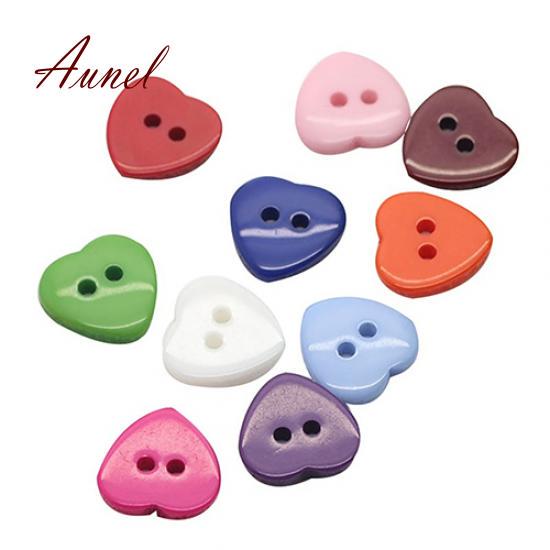 Пуговицы в виде сердечек. 100 шт