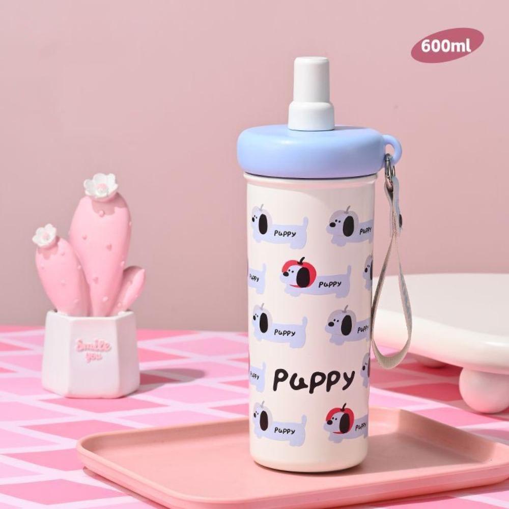 600ML Vacuum Cup 316 Stainless Steel Tumbler Portable Insulated Cup Office Workers